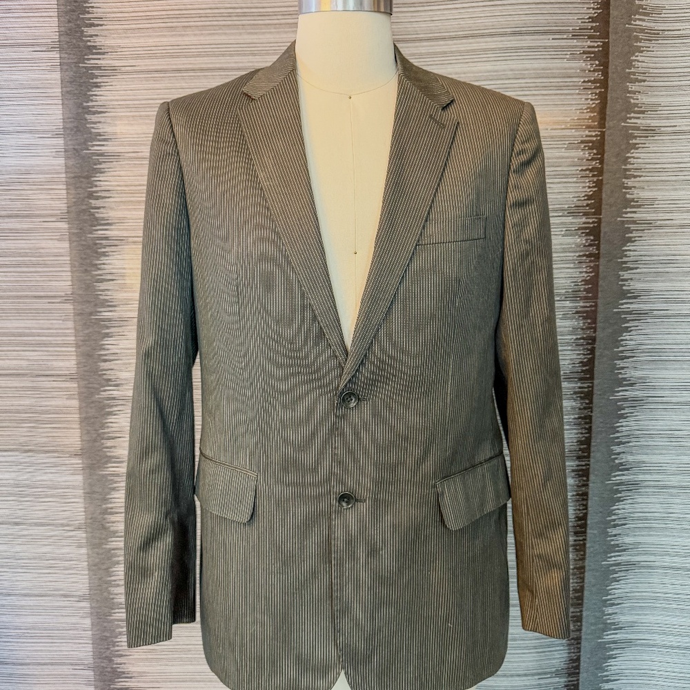 Original Penguin Gray Pinstripe Blazer | Men’s M | Graphic Lined